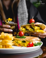 پنینی مرغ و قارچ