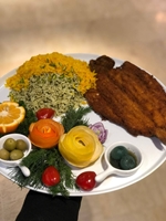 سبزی پلو با ماهی